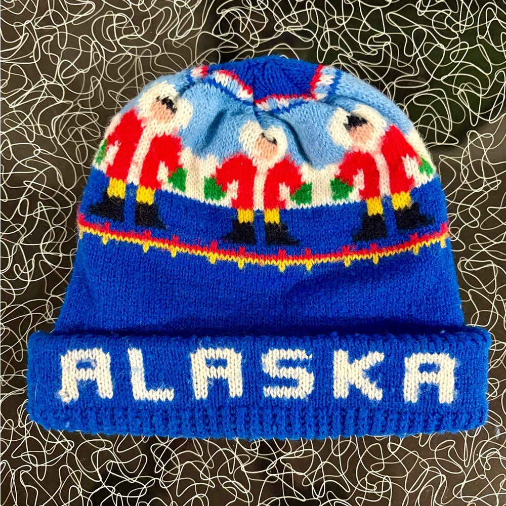 Hand Knit Alaska Winter Beanie Hat